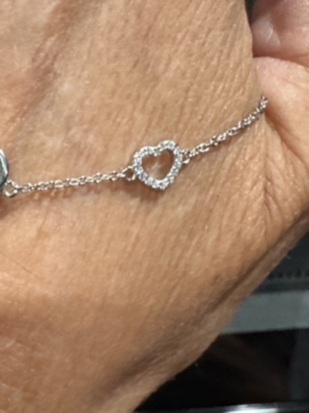 925 Sterling Silver Infinity Heart Moissanite Bracelet - - Picture 6 of 11